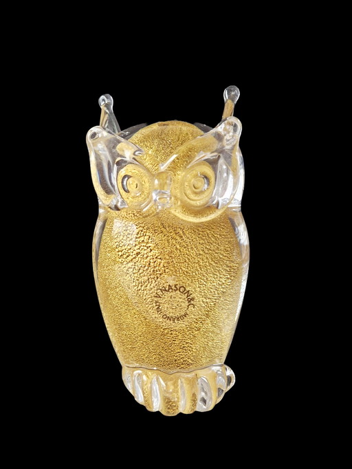 V. Nason & C. Murano Italy owl