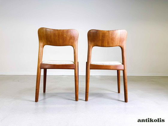 Image 1 of Set of 2 Niels Koefoed Mid - Century Ole Chairs Koefoeds Hornslet Teak