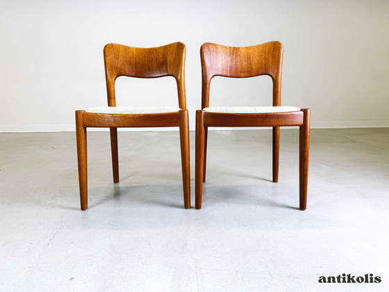 Image 1 of Set of 2 Niels Koefoed Mid - Century Ole Chairs Koefoeds Hornslet Teak