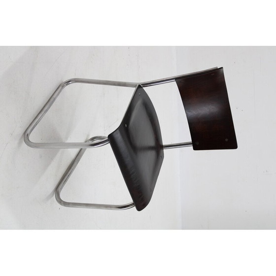 Image 1 of Vintage Bauhaus tubular chair in beech plywood, 1930