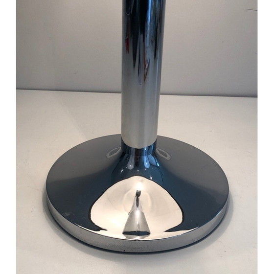 Image 1 of Lampada vintage in metallo cromato e laccato nero, 1950