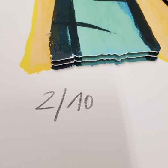 Image 1 of Bach, Elvira - Under the palm tree - 3D construction - Hand signed