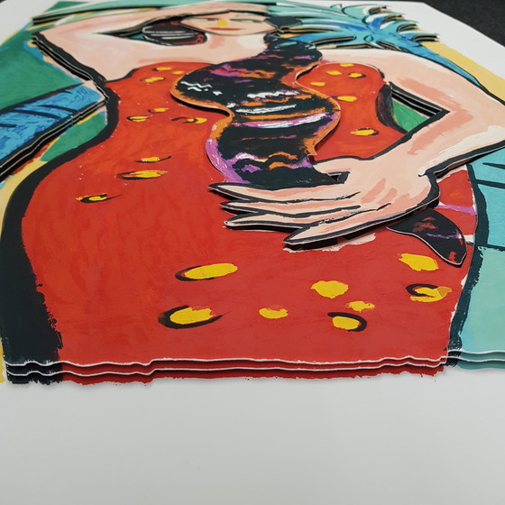 Image 1 of Bach, Elvira - Under the palm tree - 3D construction - Hand signed