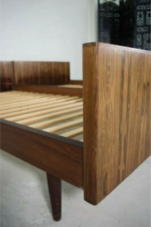 Rosewood Beds By Sannemanans Furniture Factory, 1970S, Set Of 2