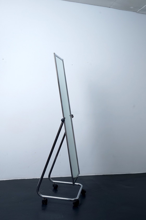 Image 1 of Vintage chrome mirror from Boden Spiegel & Co, 1970s