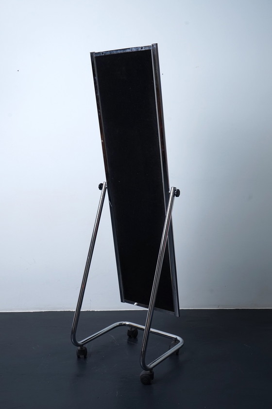 Image 1 of Vintage chrome mirror from Boden Spiegel & Co, 1970s