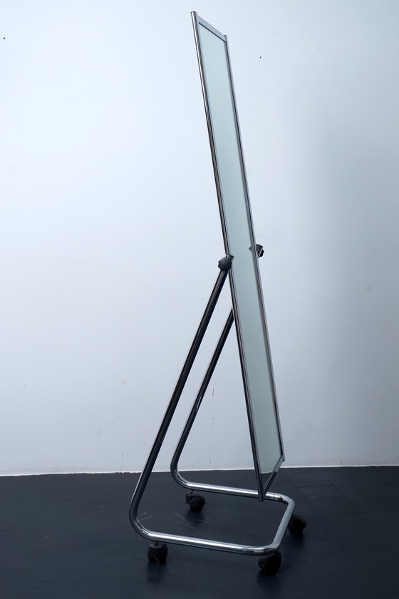 Image 1 of Miroir chromé vintage de Boden Spiegel & Co, années 1970