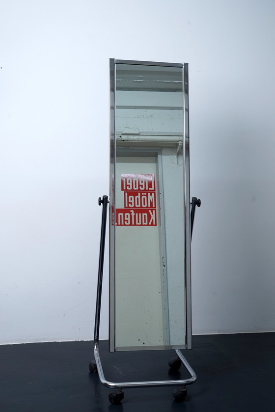 Image 1 of Vintage chrome mirror from Boden Spiegel & Co, 1970s