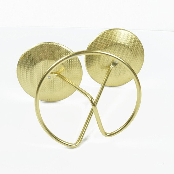 Image 1 of Vintage black plastic candlestick, Belgium 1970