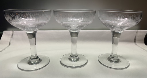 Polished Champagne Coupes