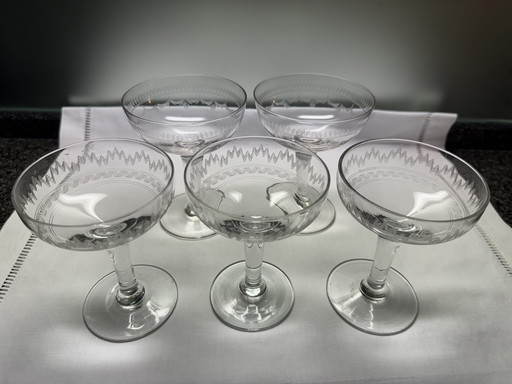 Polished Champagne Coupes