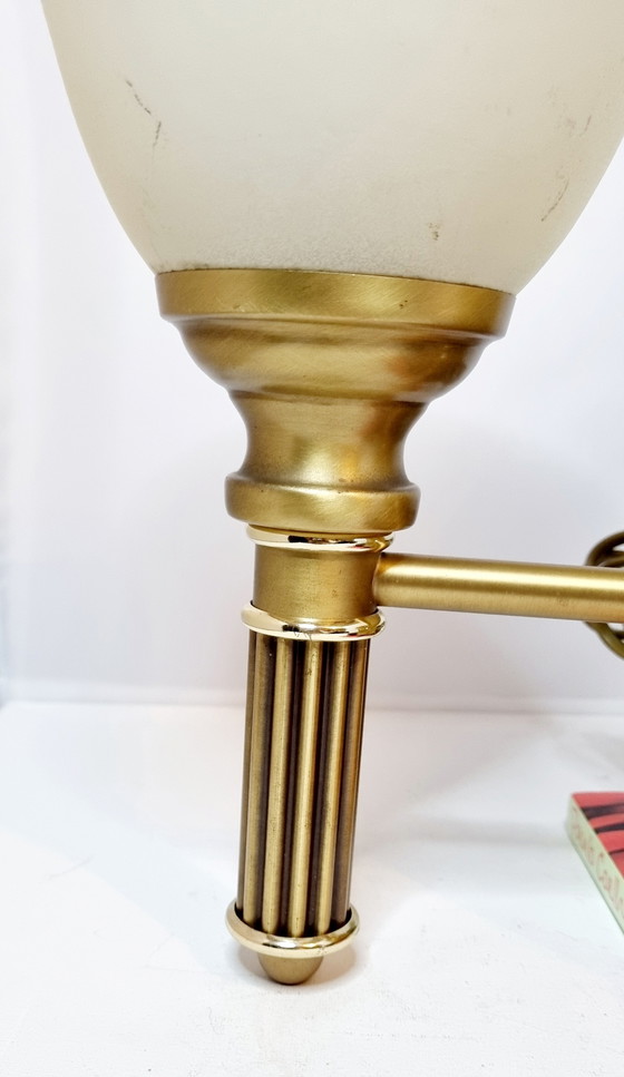 Image 1 of Lampada da parete vintage in ottone