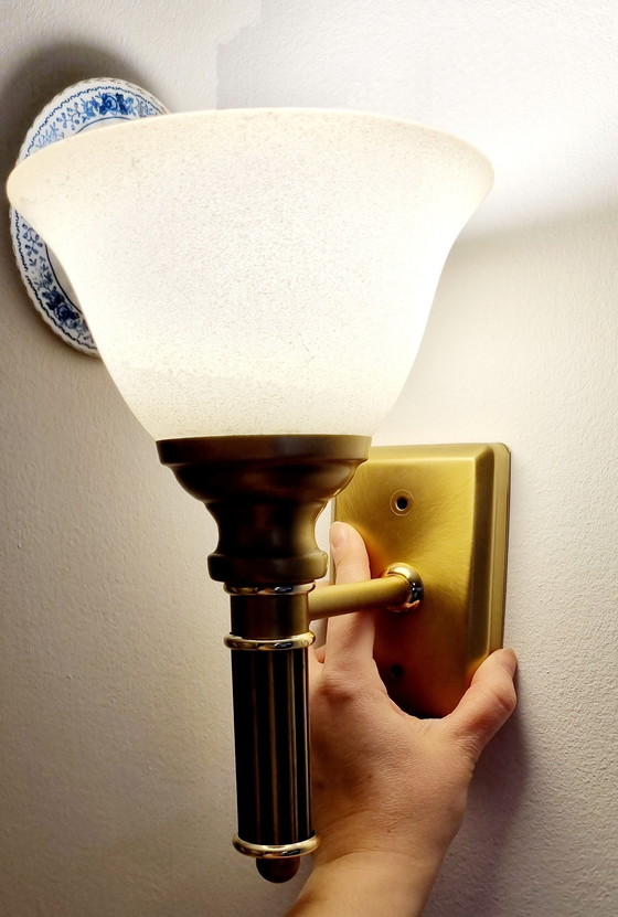 Image 1 of Lampada da parete vintage in ottone