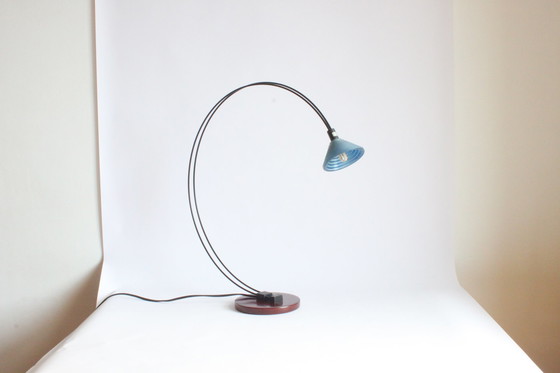 Image 1 of Optelma postmodern arc shaped desk lamp, Switzerland 1980S