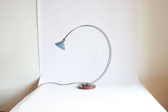 Image 1 of Optelma postmodern arc shaped desk lamp, Switzerland 1980S