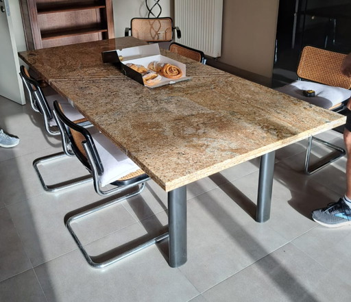 Giallo Veneziano Marble Dining Table