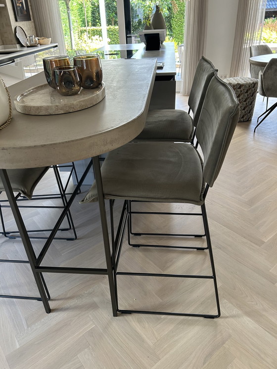 Image 1 of 2x Modern Bar Stools