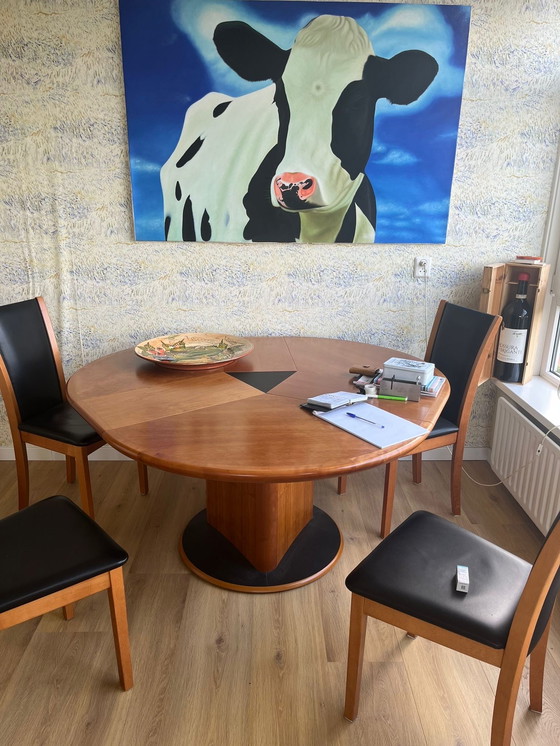 Image 1 of SKOVBY Design Table And 4x Chairs