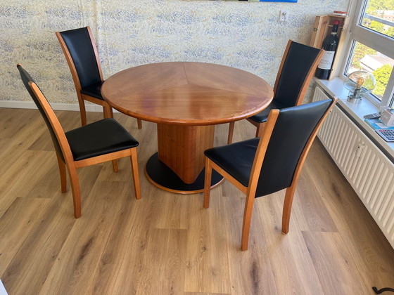 Image 1 of SKOVBY Design Table And 4x Chairs