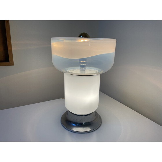 Image 1 of Vintage Murano glass table lamp, Italy 1970
