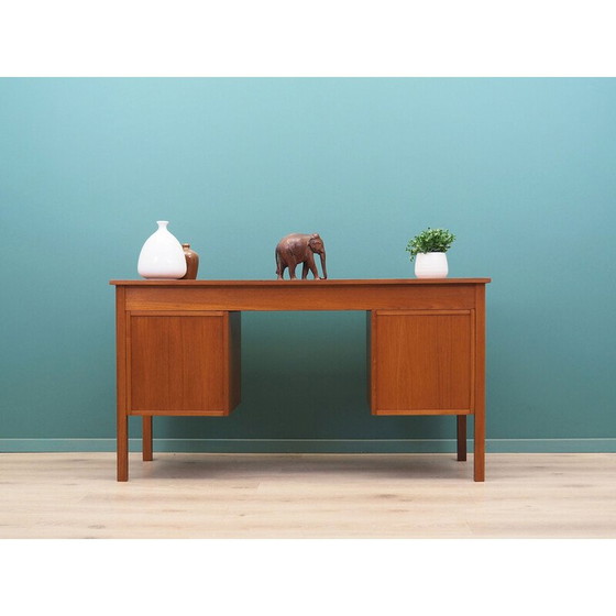 Image 1 of Vintage teak desk, Denmark 1970s