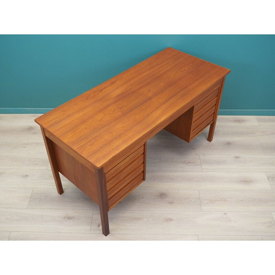 Image 1 of Vintage teak desk, Denmark 1970s