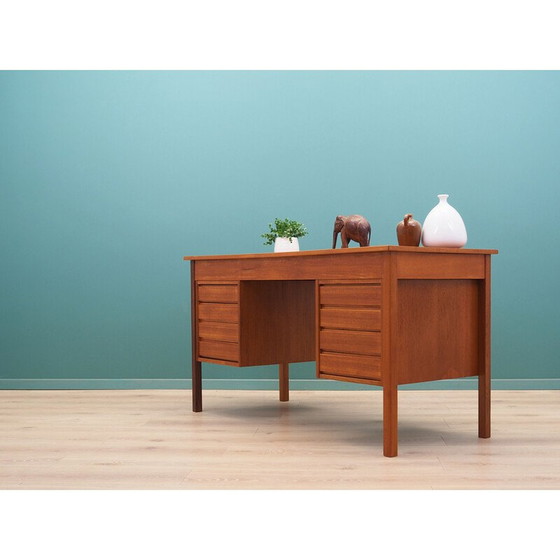 Image 1 of Vintage teak desk, Denmark 1970s