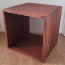 Hermoso cubo de teca maciza de 40 x 40 cm