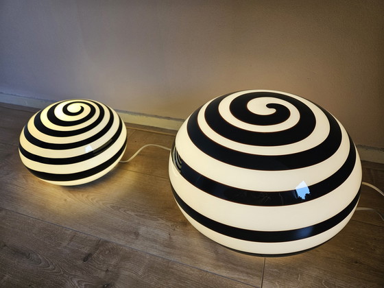 Image 1 of 2 Ilu Di Vetro Swirl Lamps