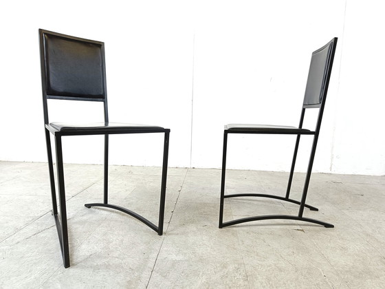 Image 1 of 8x Post modern dining chairs