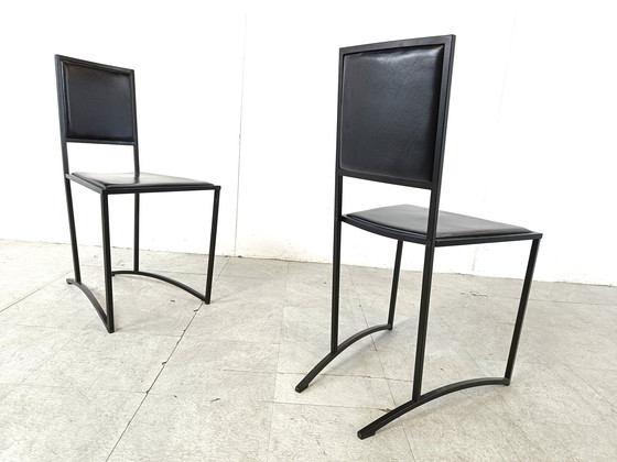 Image 1 of 8x Post modern dining chairs