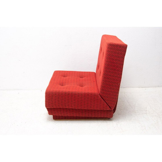 Image 1 of Pair of vintage folding armchairs by Dřevotvar Pardubice, Czechoslovakia 1980s