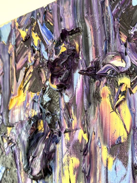 Image 1 of Peter Waterschoot - abstract purple composition