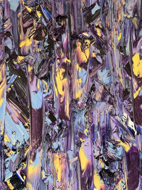 Image 1 of Peter Waterschoot - abstract purple composition