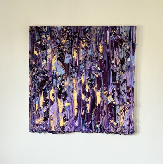 Image 1 of Peter Waterschoot - composition abstraite violette