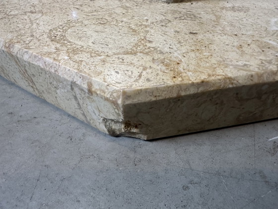 Image 1 of Vintage Travertine Column - 1970'S