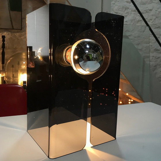 Image 1 of Vintage Table Lamp - V. Smoked Grey - Space Age - 1970