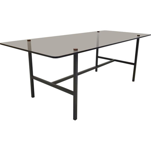 Vintage glass coffee table, 1950