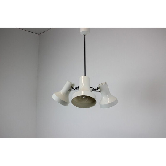 Image 1 of Lampadario vintage in metallo e cromo di Napako, Cecoslovacchia, anni '70