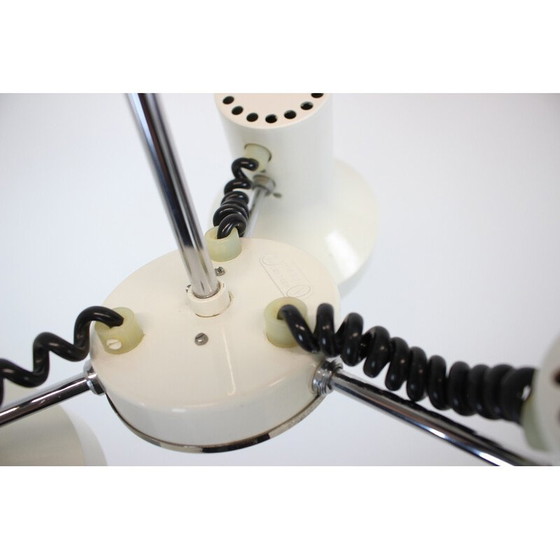 Image 1 of Lampadario vintage in metallo e cromo di Napako, Cecoslovacchia, anni '70