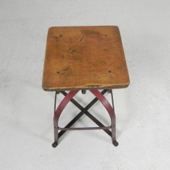 Image 1 of Chaise industrielle, tabouret, chaise d'atelier par Bienaise - années 1950