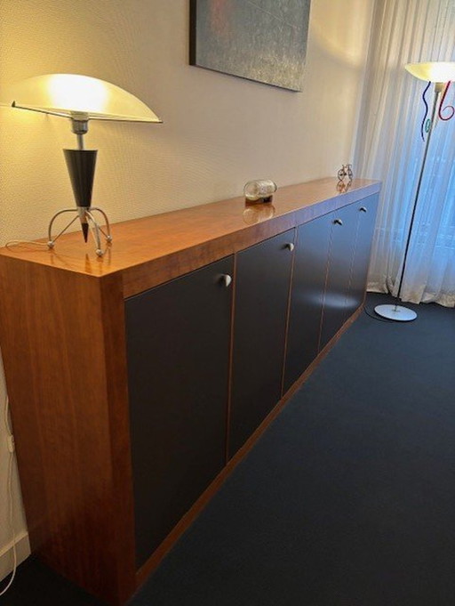 Desk (B250Xd115Xh74) And Low Cupboard (B316Xd40Xh109)