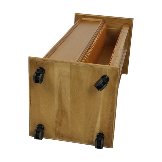 Image 1 of Oak Cd Carousel Rack