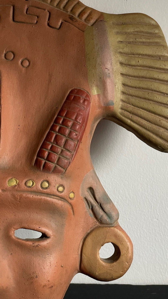 Image 1 of Mexico Vintage Terracotta Mask