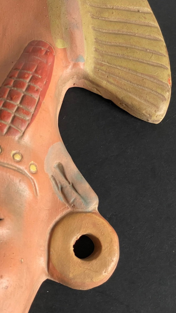 Image 1 of Mexico Vintage Terracotta Mask