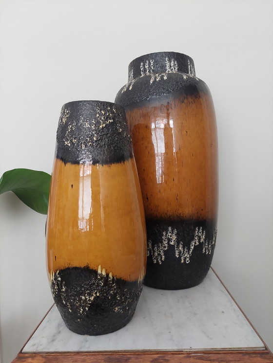 Image 1 of Set of Scheurich West Germany Vases