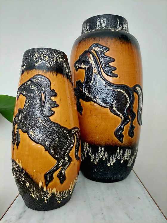 Image 1 of Set of Scheurich West Germany Vases