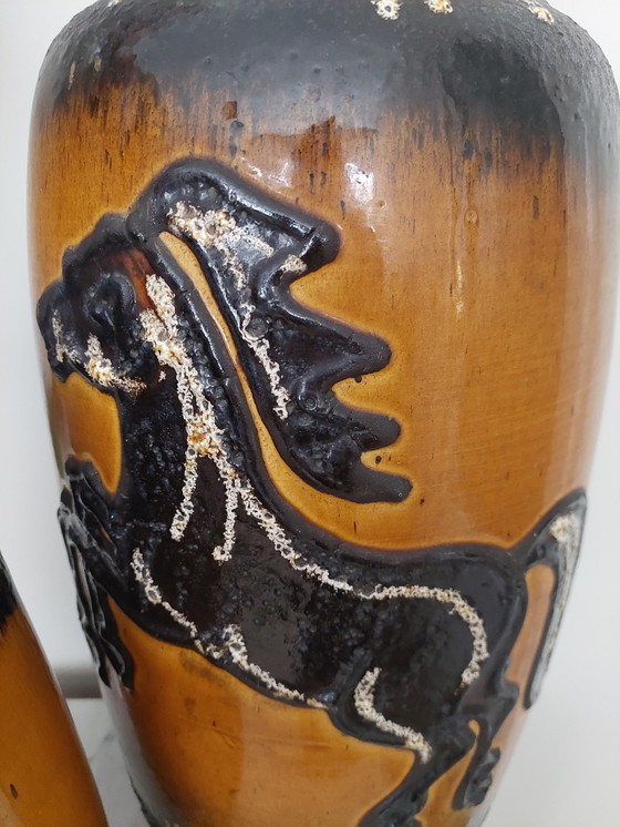 Image 1 of Set of Scheurich West Germany Vases