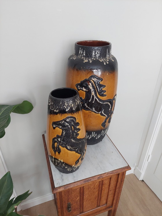 Image 1 of Set of Scheurich West Germany Vases