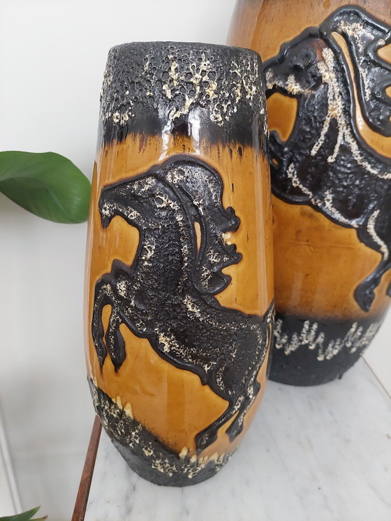 Image 1 of Set of Scheurich West Germany Vases